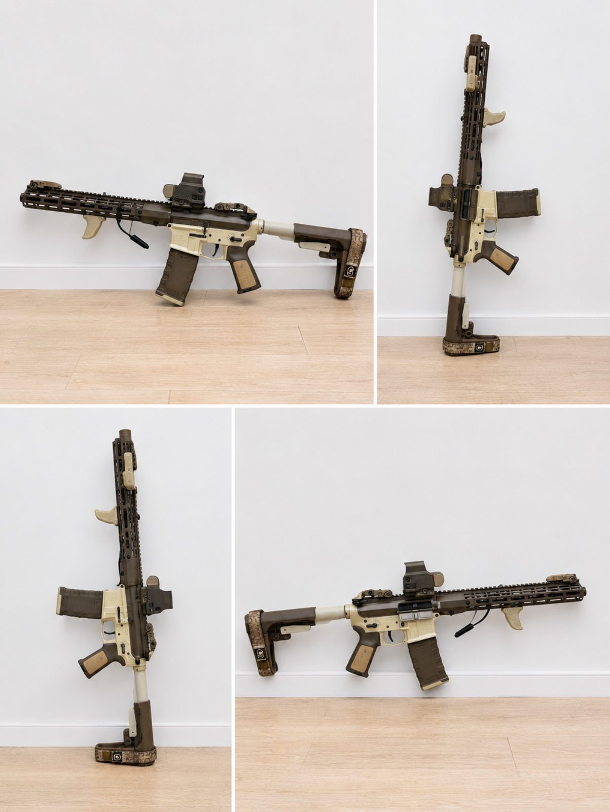 Two-Tone AR Pistol — Chocolate & Bone